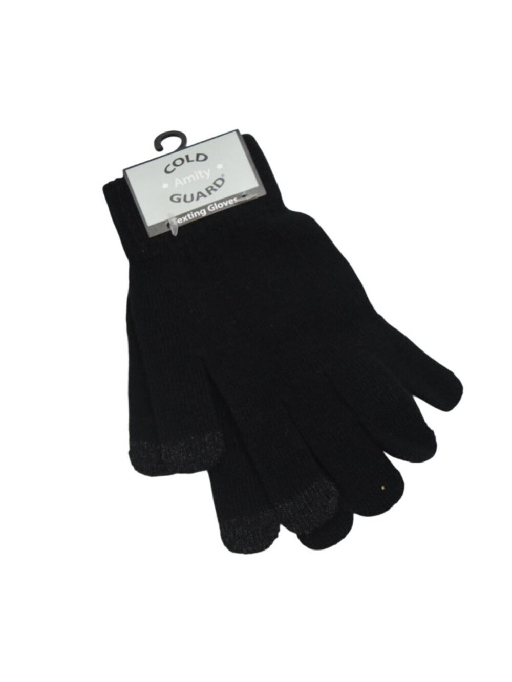 Cold Guard Amity Texting Gloves Touchscreen Compatible Black Gray One Size